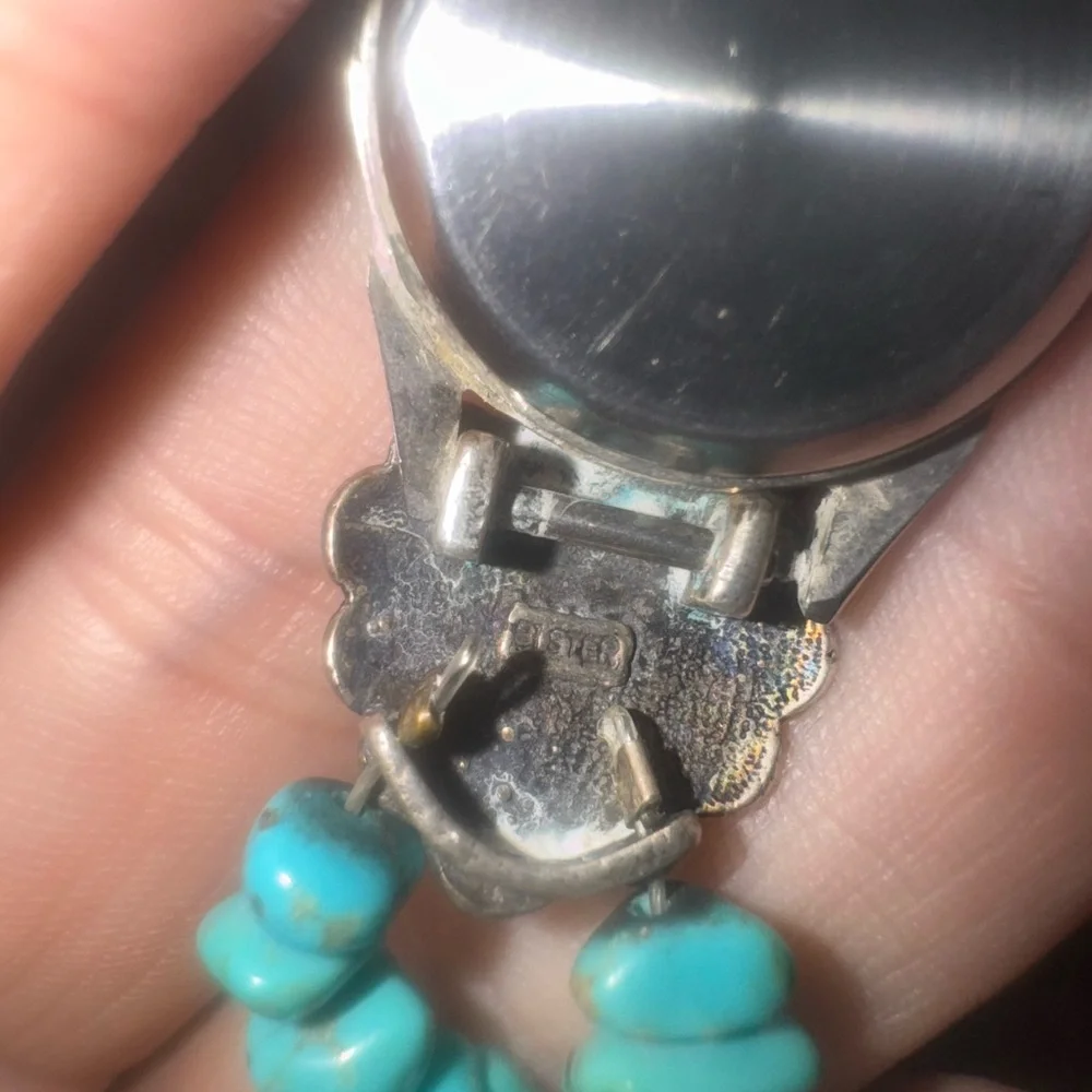 Turquoise Bead Watch- Silver Accent